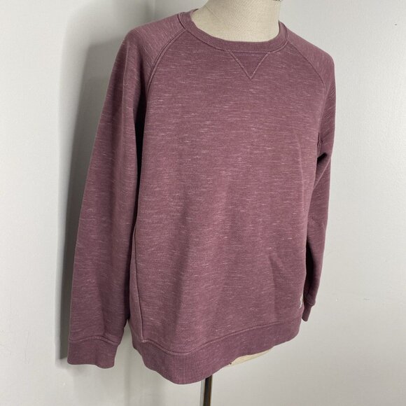 CARHARTT Pullover Sweatshirt XL Heavy Weight Fleece Maroon Crew Neck - Picture 3 of 8